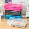 Transparent Pencil Case Large Capacity Marke Pen Organizer Durable Pen Box  School Office
