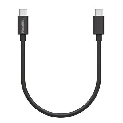 Кабель 20 см USB-C USB-C Черный для Honor Magic 5 / Magic 5 Lite / Magic 5 Pro / Magic 4 / Magic 4 Lite / Magic 4 Pro Phonillico®