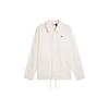 Solid Color Casual Polo Long Sleeve Jacket Men Jackets White 623695-66