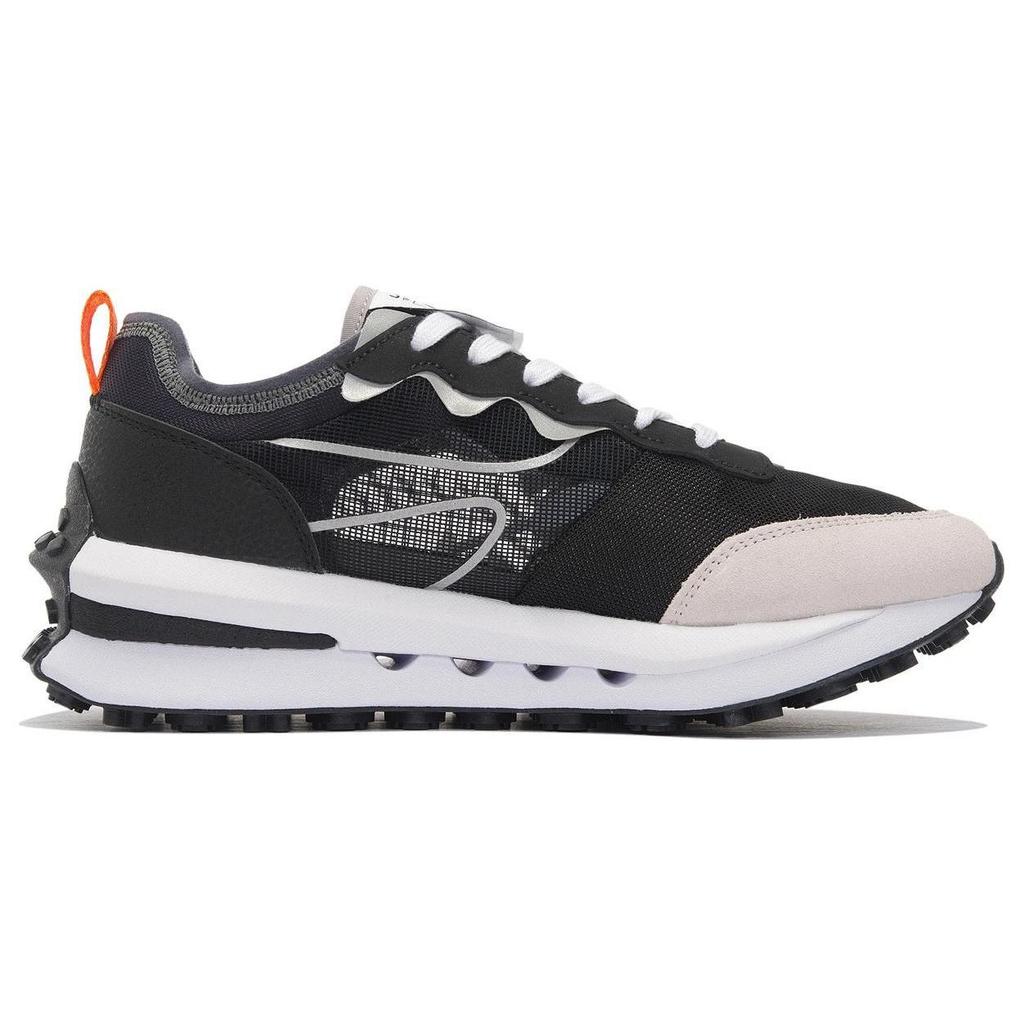 Li Ning Квадратные и круглые V2 Повседневная обувь Мужская низкая Черный/Белый Песочно-серый/Поверхностный серый AGCS025-2
