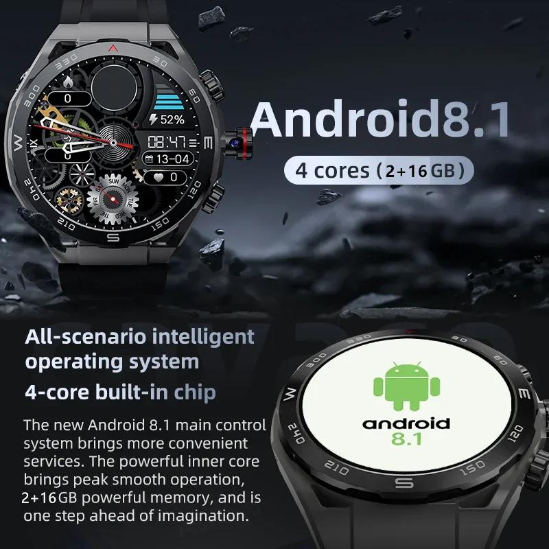 VP900 Умные часы 4G SIM-карта GPS-навигация Водонепроницаемые Фитнес-камера Видеозвонок AMOLED HD-экран Большая емкость для мужчин Женщин SmartWatch
