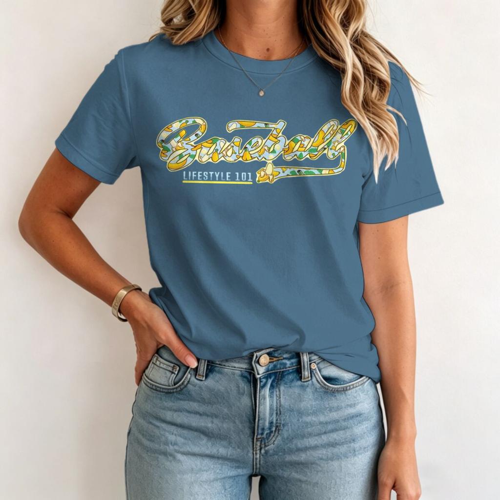 Baseball Lifestyle Banana Print Tees For Unisex Unisex Short Sleeve Streetwear Baseball Lover Gifts Tshirts