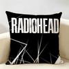 Британская группа RRadiohead Наволочка Натуральный Лен Органическая Ткань Двусторонний Принт Декор Комнаты Дивана Наволочка