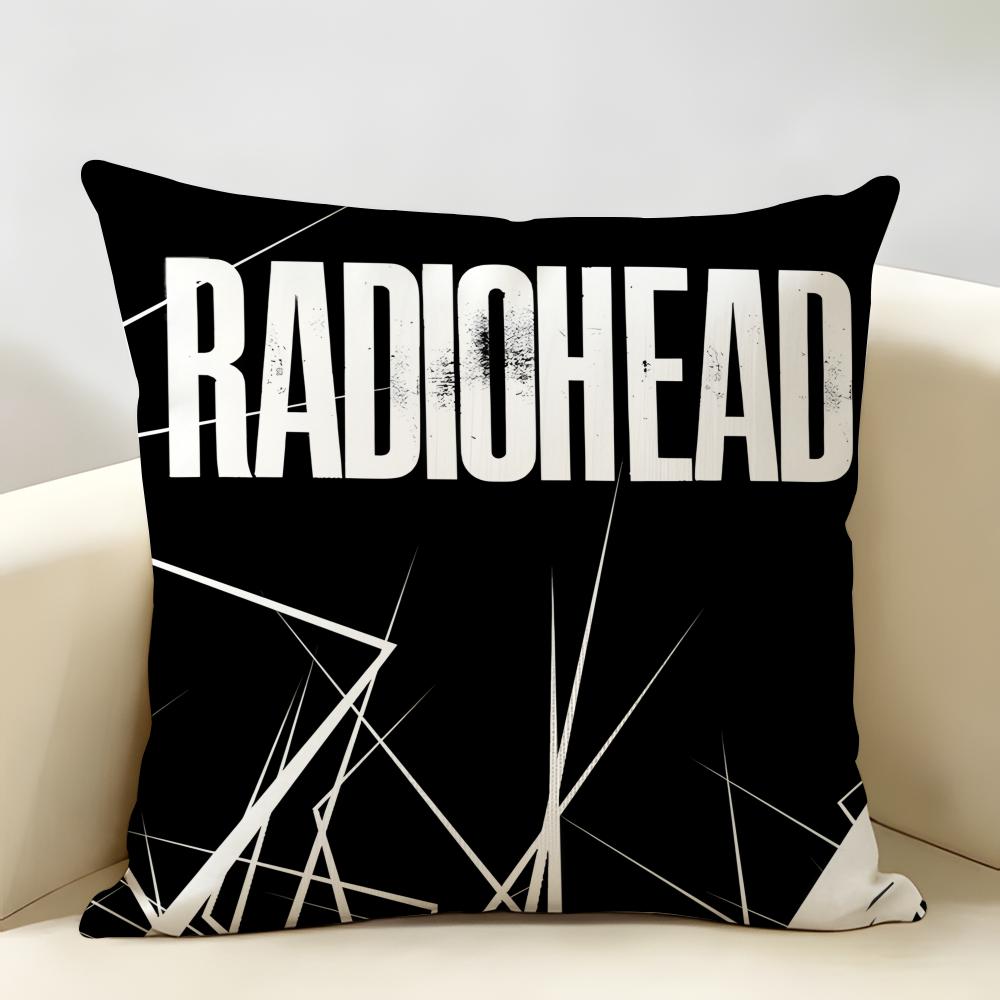 Британская группа RRadiohead Наволочка Натуральный Лен Органическая Ткань Двусторонний Принт Декор Комнаты Дивана Наволочка