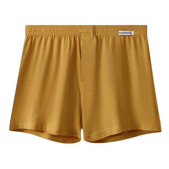 Мужское нижнее белье-боксеры, открытый дизайн, планка на пуговицах, шорты с эластичным поясом и средней посадкой, однотонные трусы свободного кроя, нижнее белье