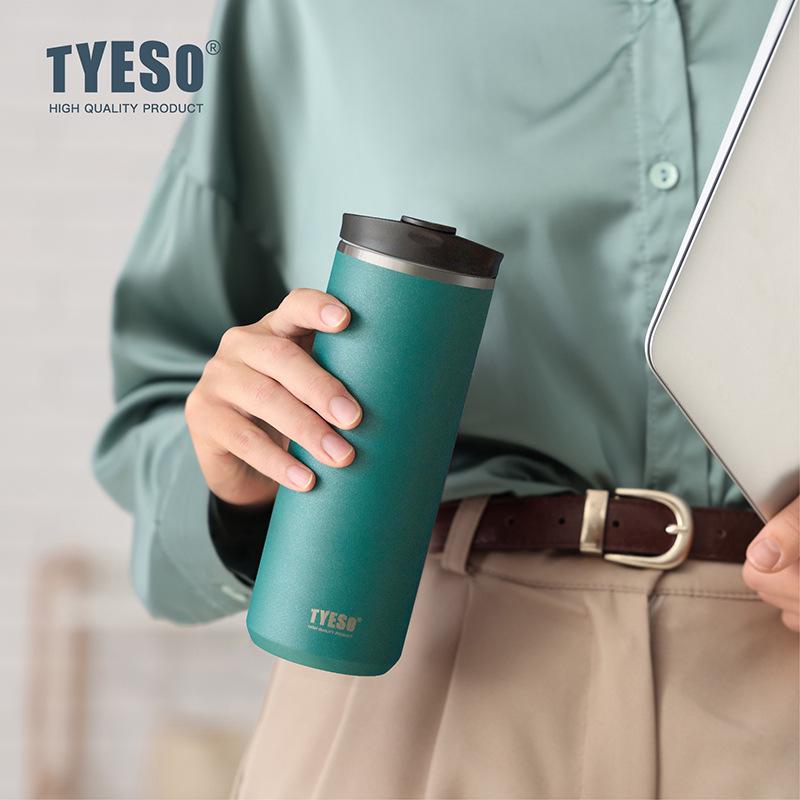 TYESO TaiShuo Нержавеющая сталь Дорожная кружка для кофе, Термоизолированная портативная чашка для офиса, улицы, мужчин и женщин