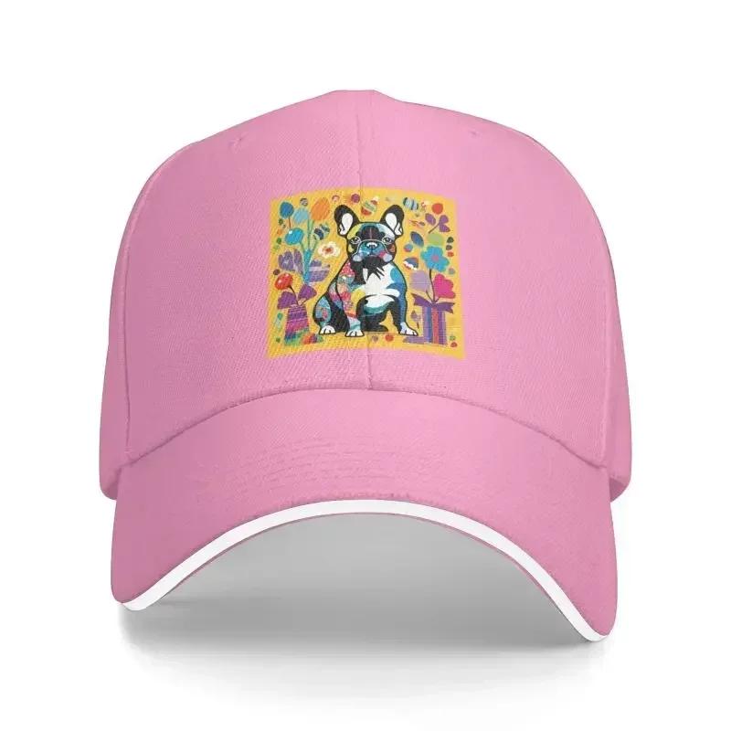 Custom French Bulldog Puppy Baseball Cap Sun Protection Men Womens Adjustable Dad Hat Spring