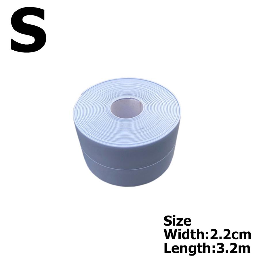6Colors Bathroom Anti-mold Tape 3.2m 2 Sizes Available Kitchen Waterproof Sealing Tape Bathroom Toilet Wall Corner Line Tape