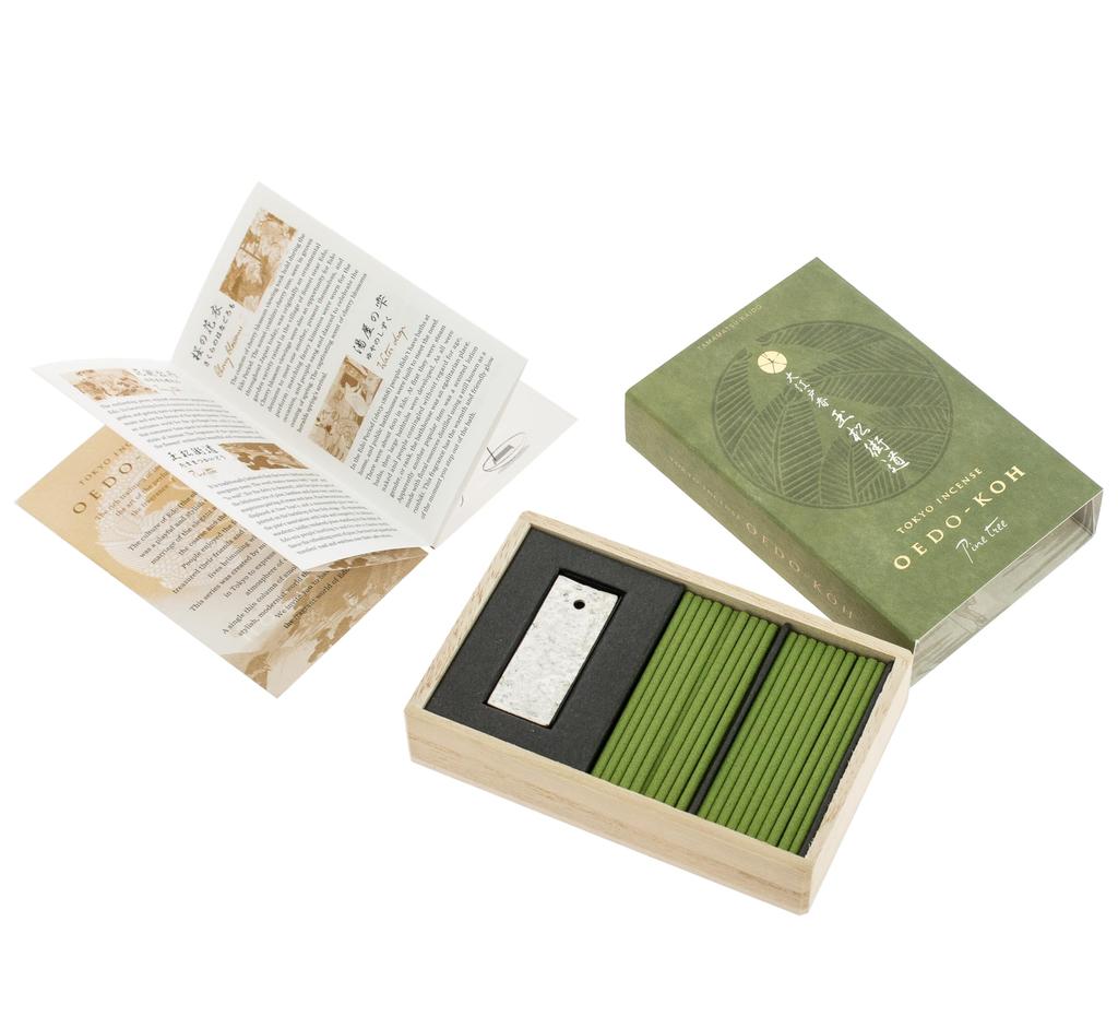 Nippon Kodo Oedo Incense Tamamatsu Kaido 60 палочек с подставкой для благовоний