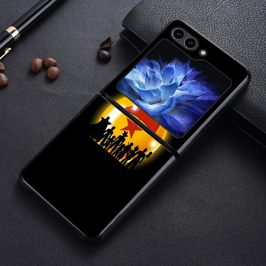 Чехол с логотипом Dragon Ball Goku для Samsung Galaxy Flip5 Flip6 Flip4 Z Flip 7 6 5 4 3 Flip7 FE Flip3 Задняя крышка телефона Funda