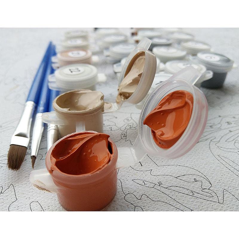 DIY Paint By Numbers Oil Painting Kit Canvas DIY Oil Painting By Numbers Wall Art Decorations for Home Gift Arts & Hobbies