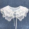 Cotton Lace Hollow Girl Shawl For Women Apparel Sewing Lace Neckline Clothing Decoration Fake Collar