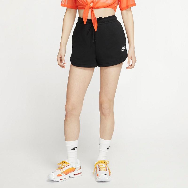Nike Повседневные спортивные дышащие шорты на шнурке, женские плавки, черные CJ2159-010