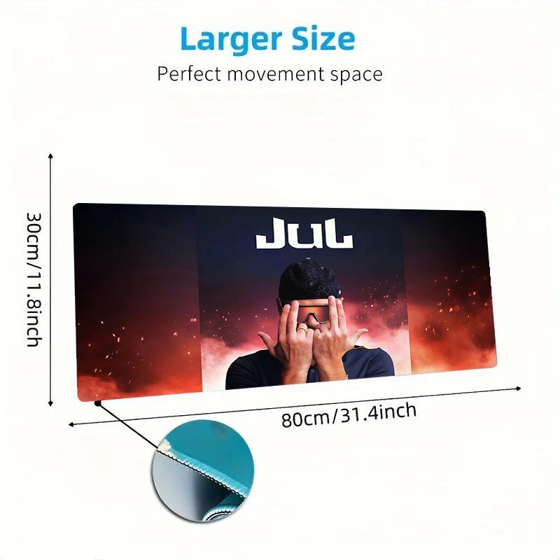 JUL IP Кружевная однотонная подставка под мышь Большая игровая подушка для стола Нескользящая для ноутбука планшета Большая коврик для мыши XXL Мини-ПК Игровой коврик С заблокированным краем