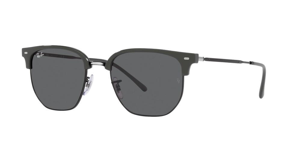 Sunglasses RB4416 NEW CLUBMASTER 6653B1 GRAY ON BLACK 53 [Ray-Ban]