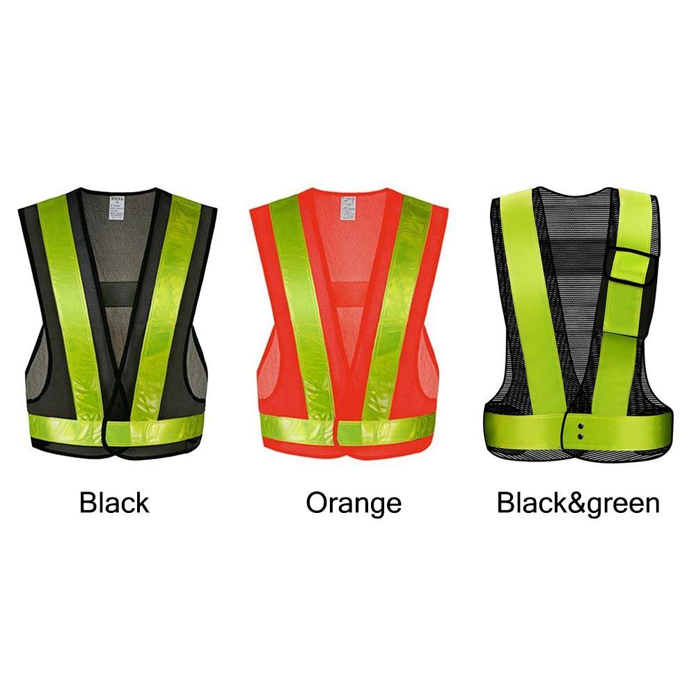 V Shape Safety Vest Lattice Reflective Straps Work Safety Jacket Reflective Vest Traffic Duty