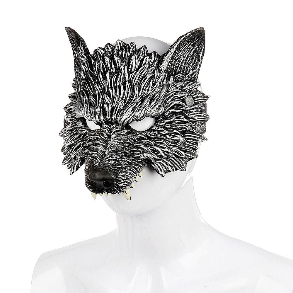 Eye Mask Halloween Wolf Mask RP Foam Animal Mask Nightclub Cosplay Prom Props  Masquerade