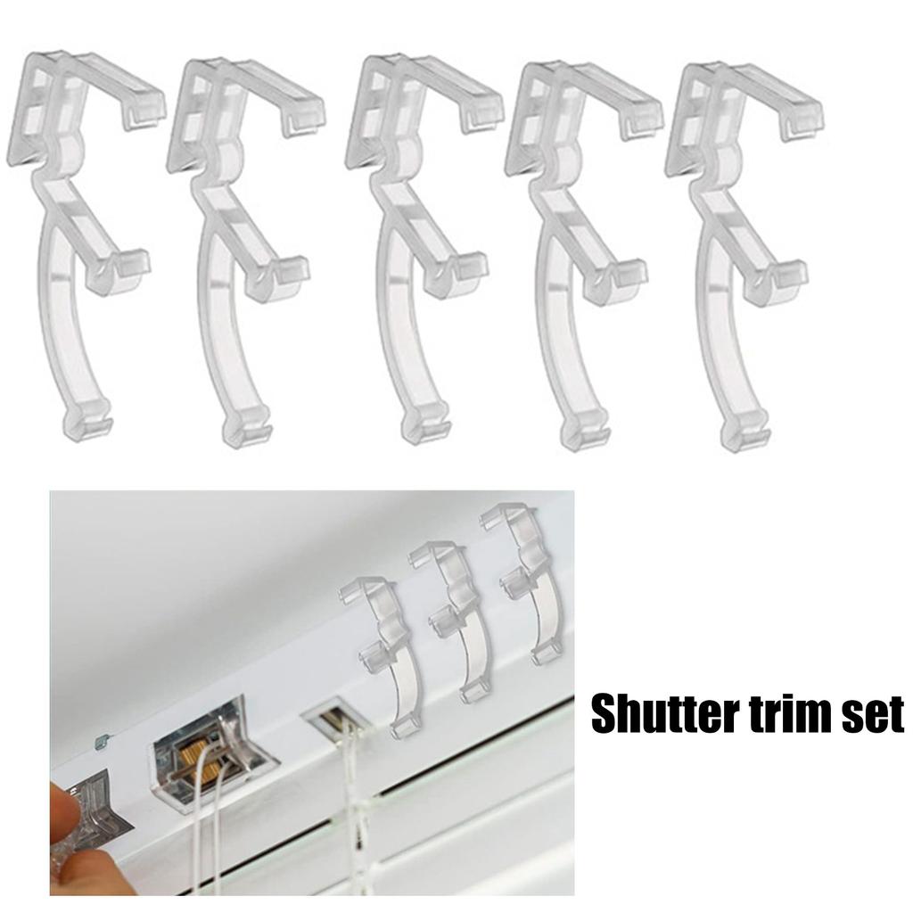 20 штук 2-дюймовые зажимы для ламбрекенов, прозрачные маленькие зажимы для жалюзи, крючки для зажимов для горизонтальных жалюзи, аксессуары