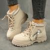 Fashion New Winter Warm Ankle Boots with Fleece for Women, Thick-soled Boots, Sporty, Casual and Comfortable