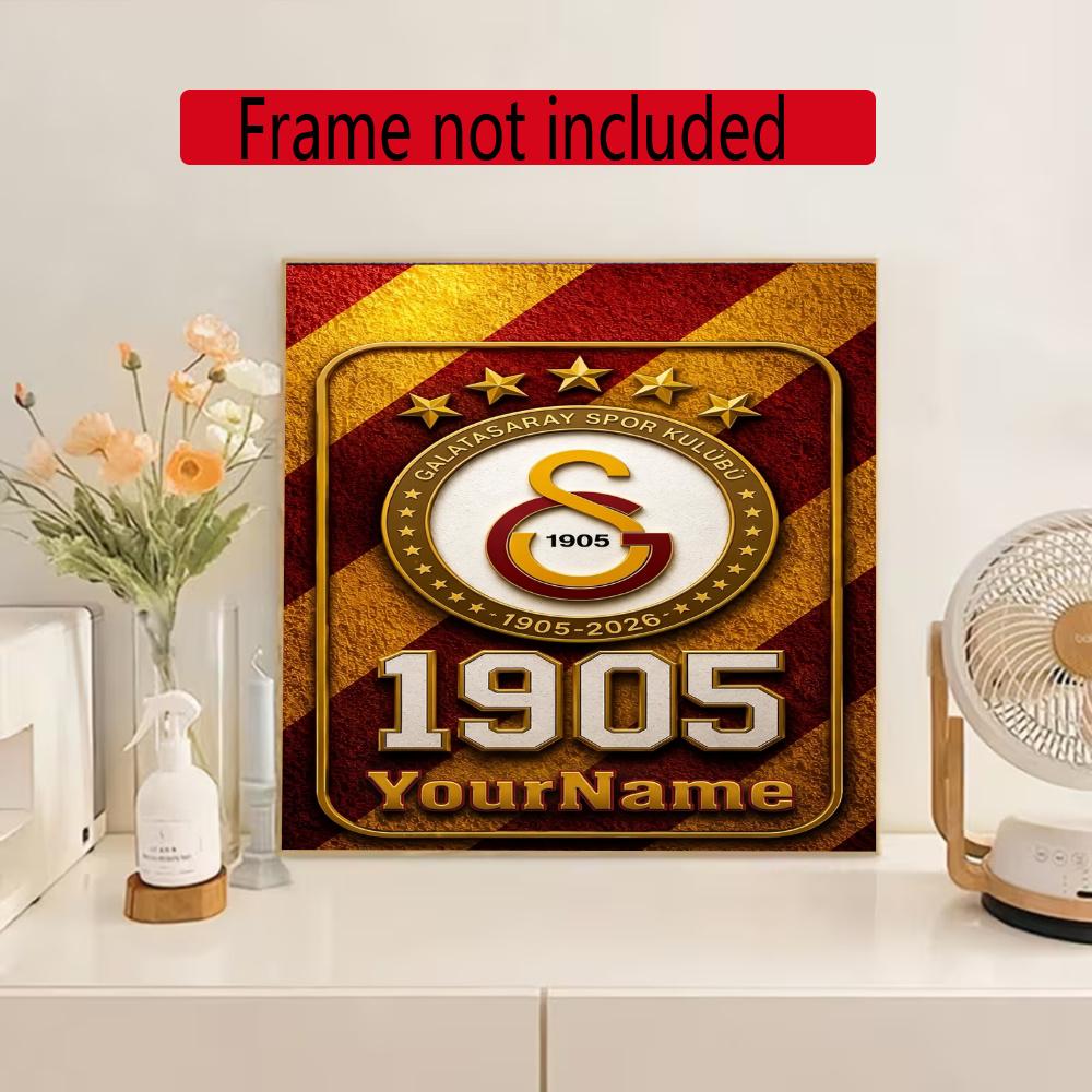 Galatasaray Personalized Name Round Diamond Painting Kit Diamond Embroidery Painting Rhinestones Mosaic Frameless Handwork Decoration Arts