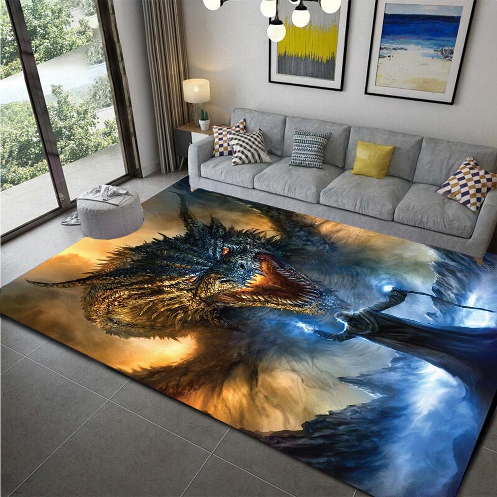 3D ковры с рисунком дракона, противоскользящий коврик для гостиной, детские коврики для спальни, коврик для йоги, большой ковер, декор