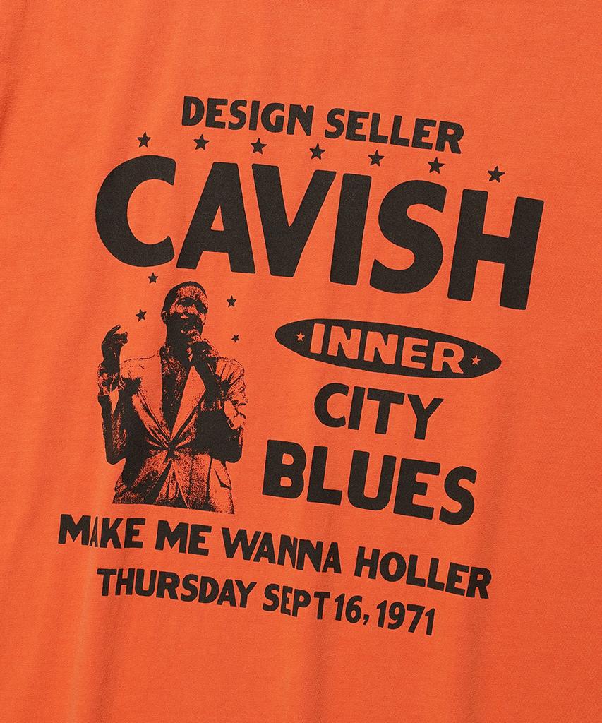 CAVISH Pigment City Blues Ss Tee Orange(Cv2Emut513A)