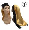 Ready to Ship Long Large Braid Hair Bonnet Sleeping Stain Hair Bonnets and Satin Silk Hair Wraps with Tie Scarf Bonnet
