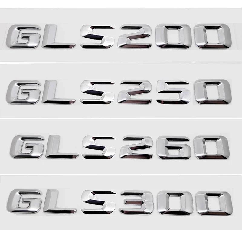 Car Rear Sticker Alphabet Trunk Badge Decal Exterior for Mercedes Benz GLS200 GLS250 GLS260 GLS300 GLS320 GLS350 Accessories BC2