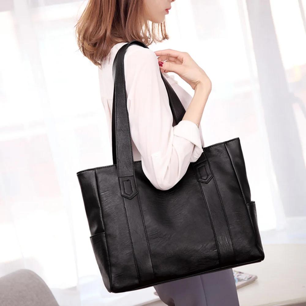 Women's Bag Large Capacity New Fashion All-match Handbag Shoulder Diagonal Simple Atmosphere Mother Tote Shopping Bags