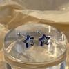 Trend Blue  Star Pentagram Stud Earrings For Women  Y2K Jewelry