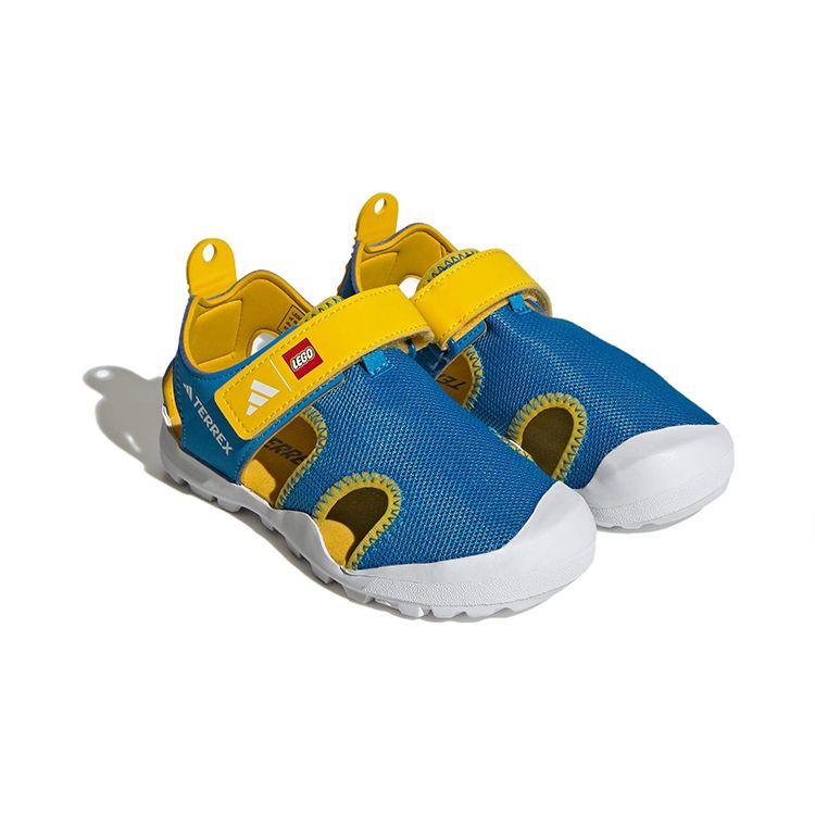 Adidas Terrex Captain Toey Sandals LEGO Bright Blue Cloud White Eqt Yellow (GS) Kids Sneakers IE4977