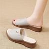 Summer New Women's Shoes Platform Open-toed Slippers Korean Version Soft-soled Outdoor Cool Slippers Beach Mother Shoes Wedge Heel