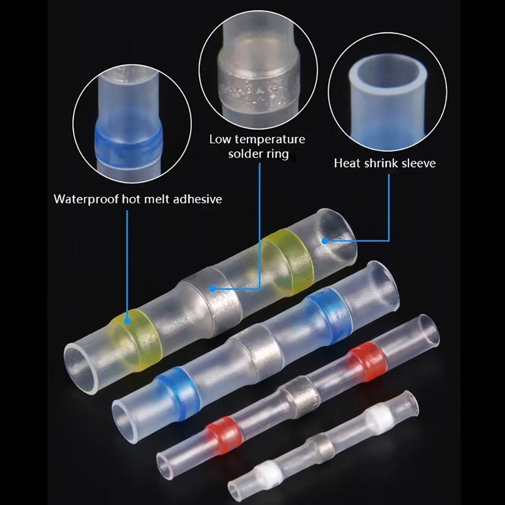 500Pcs/Set Insulated Electrical Wire Terminal With Solder Seal Electric Connector Set