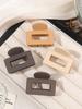 4Pcs Warm Color Hair Claw Clips for Women Girls,1.6" Matte Rectangle Small Hair Jaw Clip for Thick Hair,Hair Accessories Nonslip