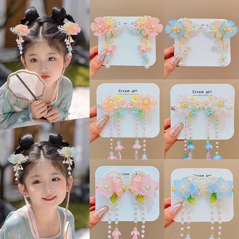 Китайские заколки для волос в стиле принцессы с кисточками - Аксессуары для волос Ханфу в древнем стиле для женщин и девочек