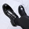 Spring High End Men's Casual Leather Business Office Shoes Designer Oxford Shoes Comfortable Soft Soled Fashion Flat Shoes