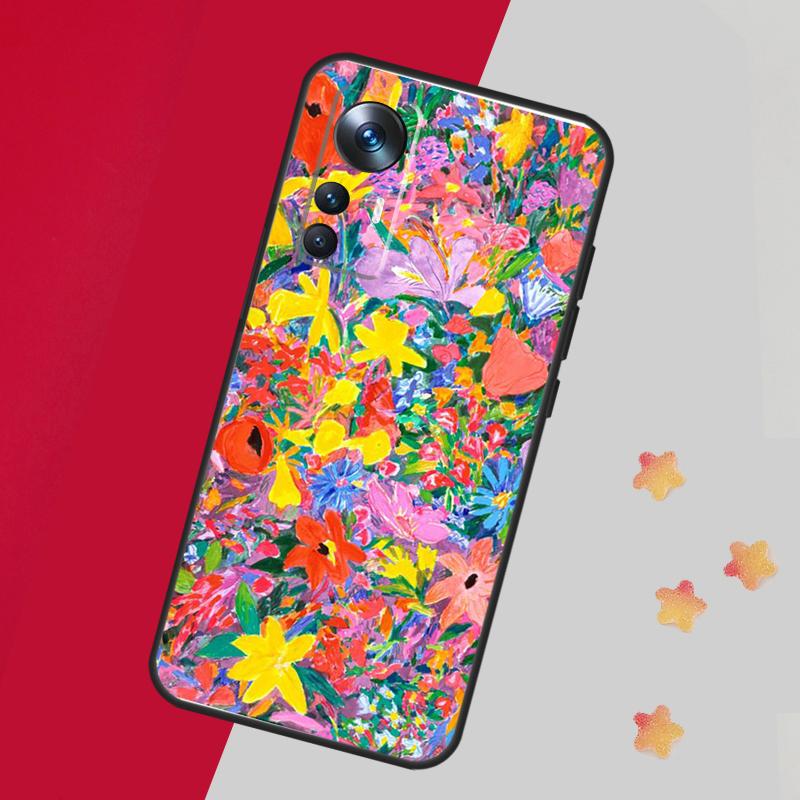 Яркая цветочная живопись Чехол-кейс для Xiaomi 15 Ultra 13 14 11T 12T 13T 14T Pro Чехол для POCO F7 F6 F5 X3 X5 X6 X7 Pro