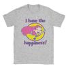 Футболка с коротким рукавом и круглым вырезом в стиле хип-хоп, "Teen Titans Go Starfire I Have The Happiness", хлопковая, летняя.