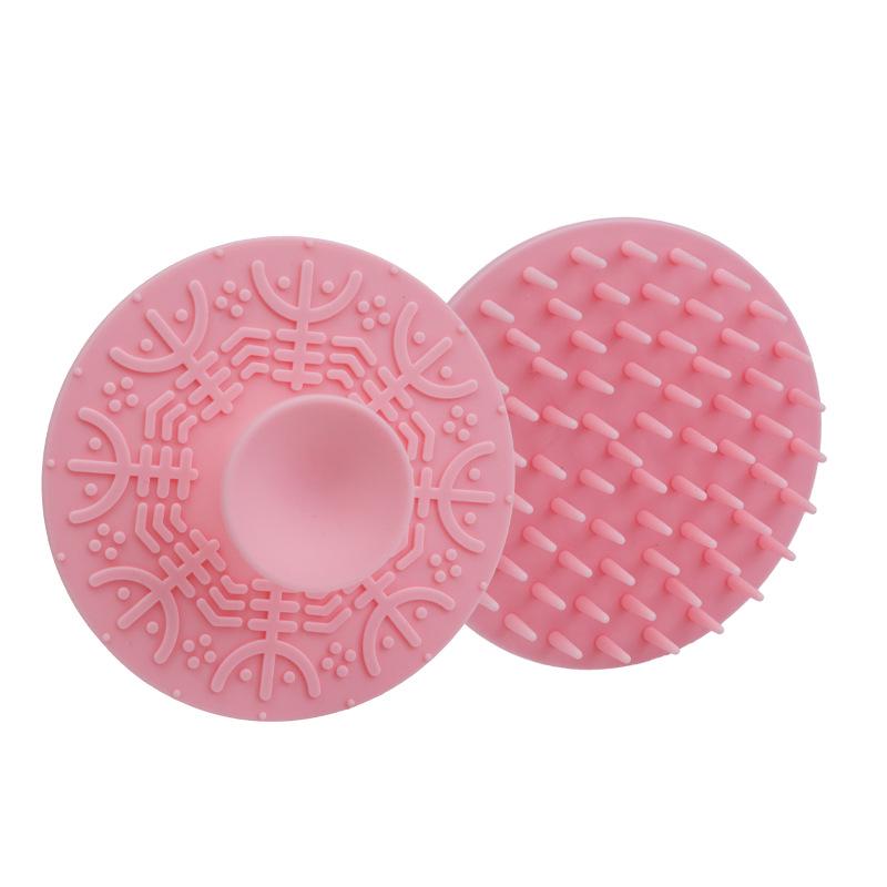 Oracle Bone Silicone Scalp Shampoo Brush - Soft Bristles, Suction Cup Handle, Massage & Cleaning Brush for Showers
