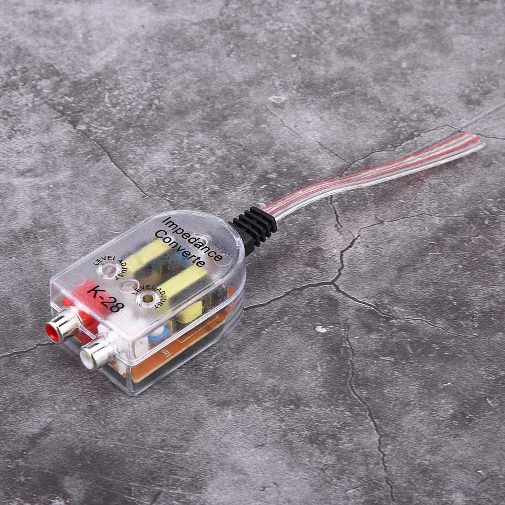 Fabater Автомобильный аудио высокоуровневый в низкоуровневый преобразователь CD-усилитель Удобный аудио высокоуровневый в низкоуровневый Сабвуфер для автомобильного аудио усилителя Регулятор, Преобразователь,