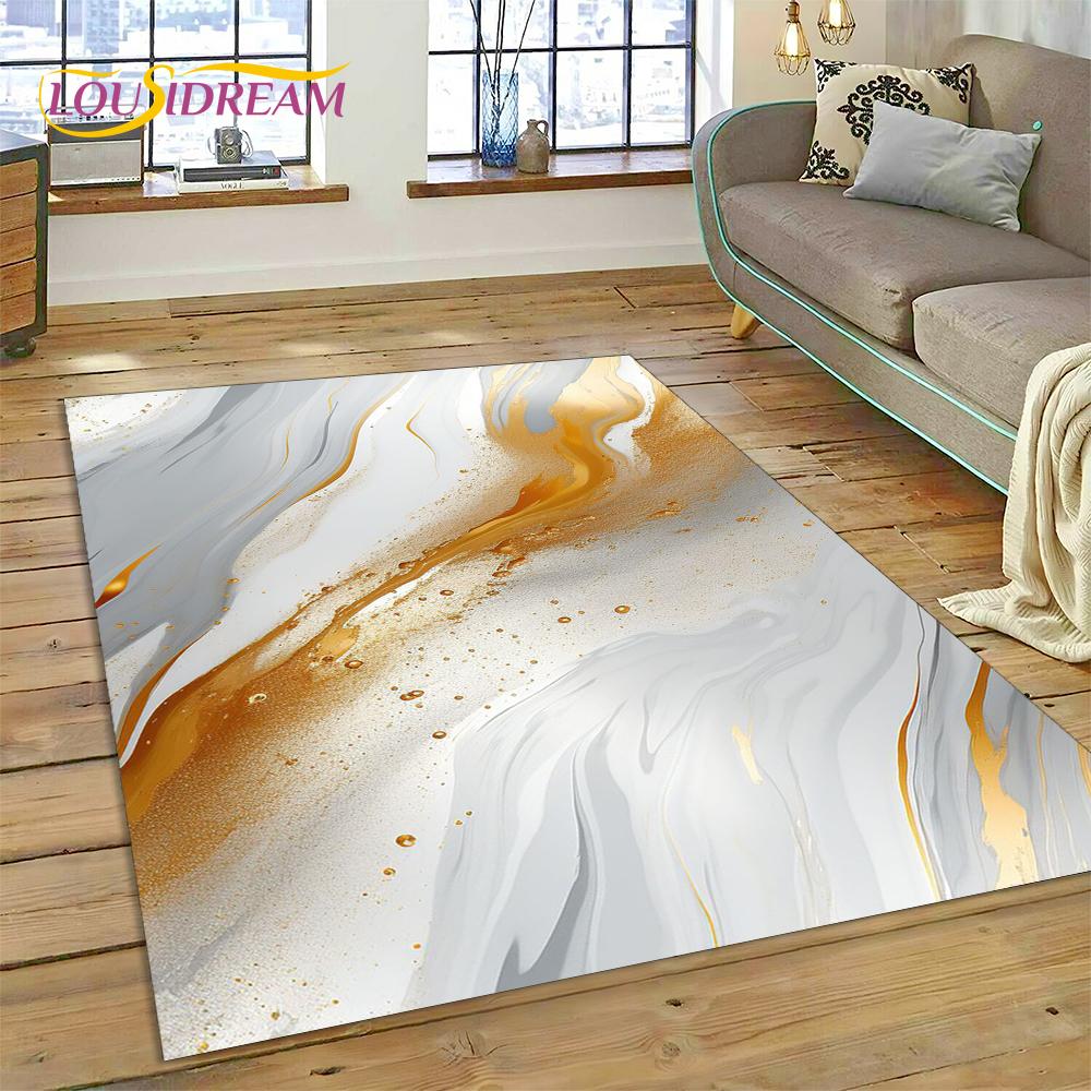 Ковер-дорожка Dream Colour Мраморный Синий Зеленый Золотой Роскошный для Дома Гостиной Спальни Дивана Придверный коврик Декор