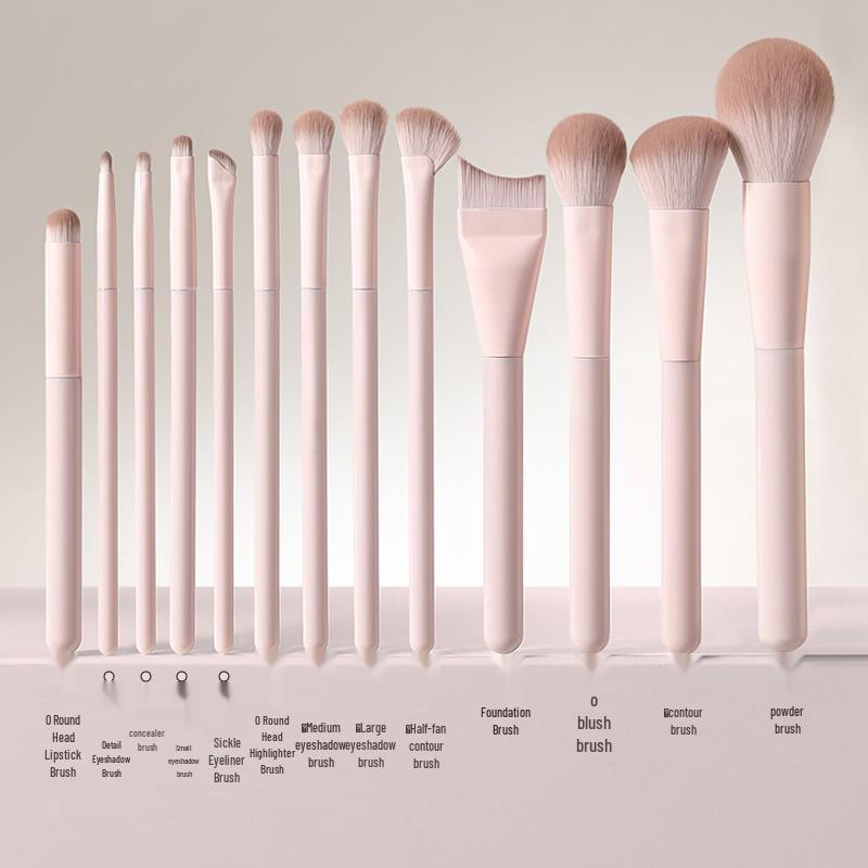 Tao Yao Portable Makeup Brush Set: Eyeshadow, Blush, Contour, Blending, Nose Shadow, Foundation Brushes with Storage Bag