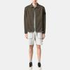 Stone Island Spliced Collar Zip Long Sleeve Jacket Men jackets Military-Green K1S151200024S0110-V0054
