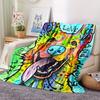German Shepherd Flannel Blanket Pet Dog Blanket Home Office Blanket Nap Blanket Living Room Sofa Camping Blanket