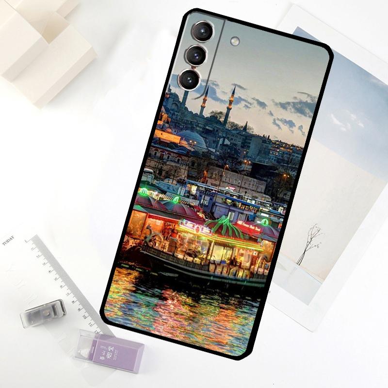 Турция Стамбул Пейзаж Здание Чехол для телефона Для Samsung Galaxy S25 FE S20 FE S21 S22 S23 S24 S25 S26 Ultra S10 S25 Plus Чехол