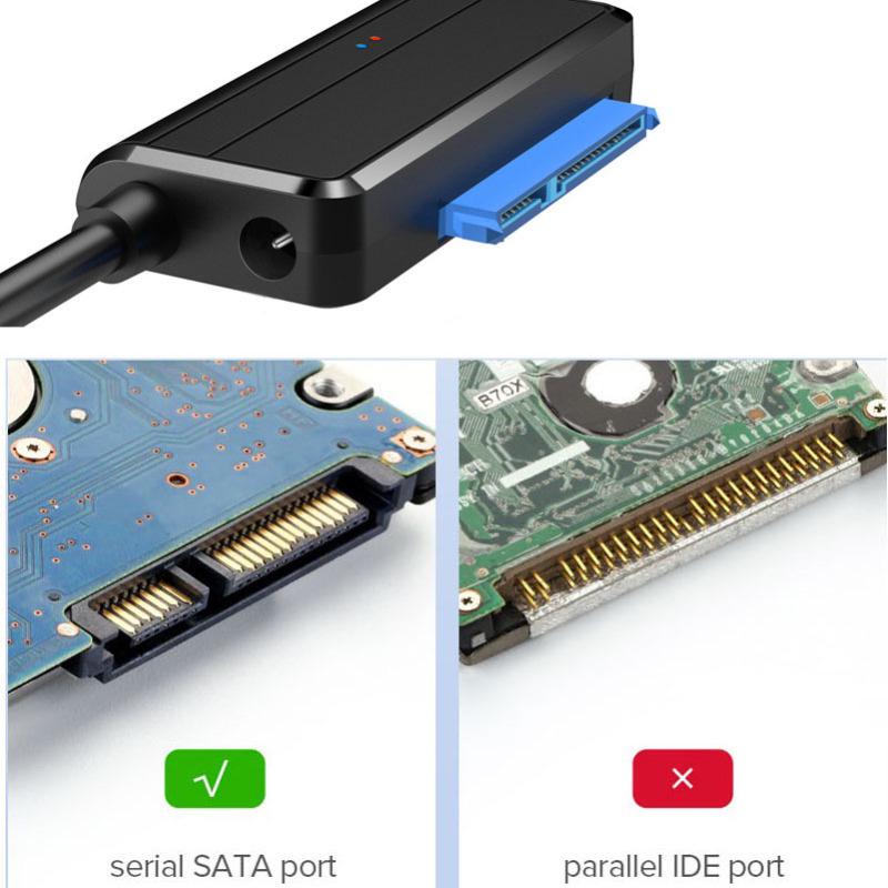 Кабель-адаптер USB3.0 к SATA UASP 2,5/3,5-дюймовый HDD SSD-конвертер жесткого диска для Windows Mac OS