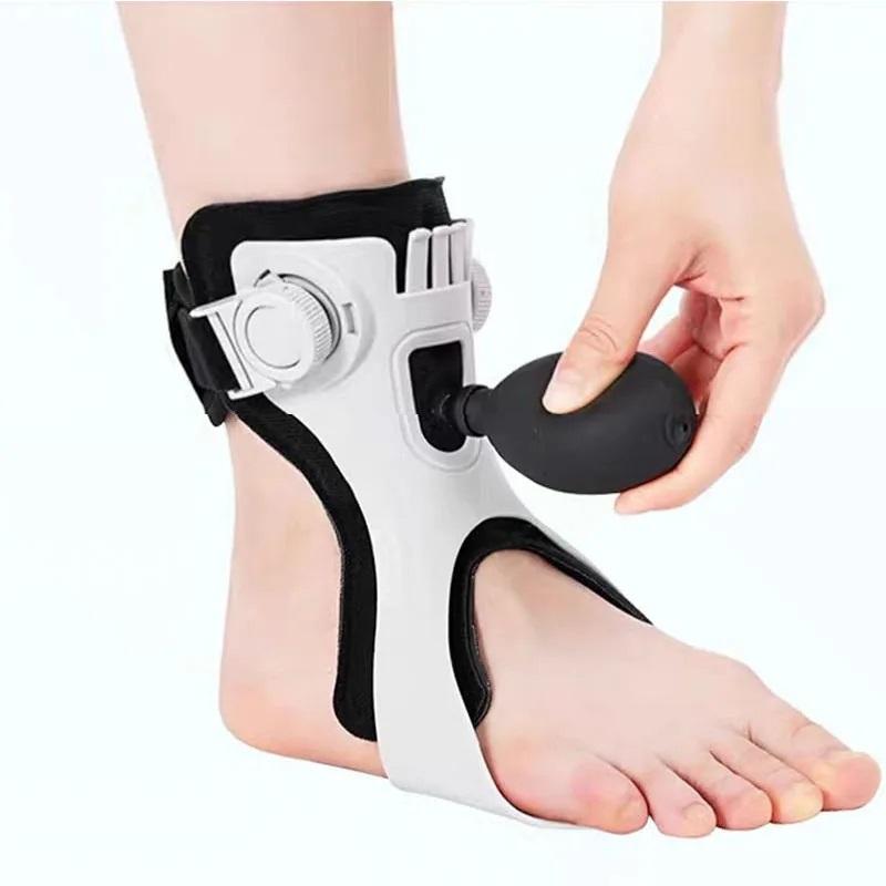 Drop Foot Brace Orthosis with Inflatable Gasbag Balance Foot Corrector Ankle Support for Hemiplegia Patient Stroke Shoes Walking