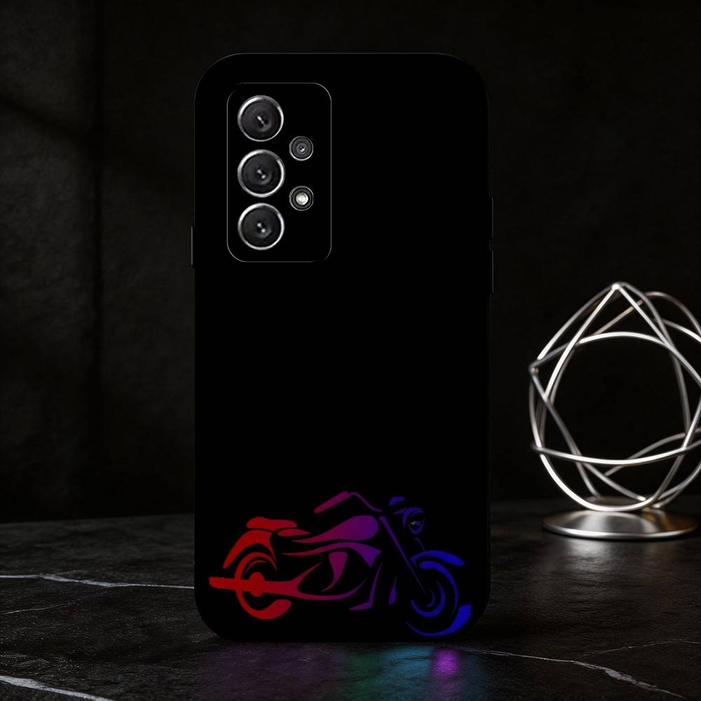 L-Line motorcycle phone Case For Samsung S25,24,21,22,23,30,Ultra,20,Plus,Fe,Lite,Note Soft Black Cover
