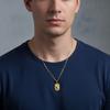 Non Fading Compass Pendant Necklace Silver Color Geometric Pendant Necklace  for Men Women