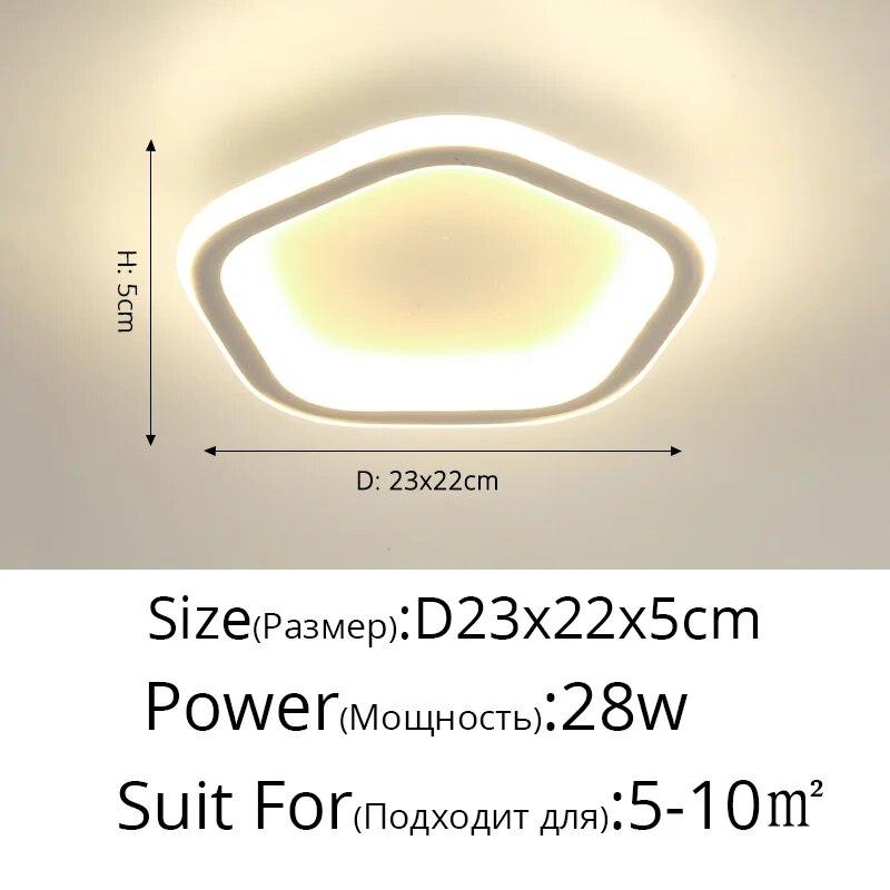 Simple Round Aisle Lamp Ceiling LED Lamp Dia 25cm Mounted Creative Kitchen Ceiling Lights Square Ceiling Lamp For Home Indoor